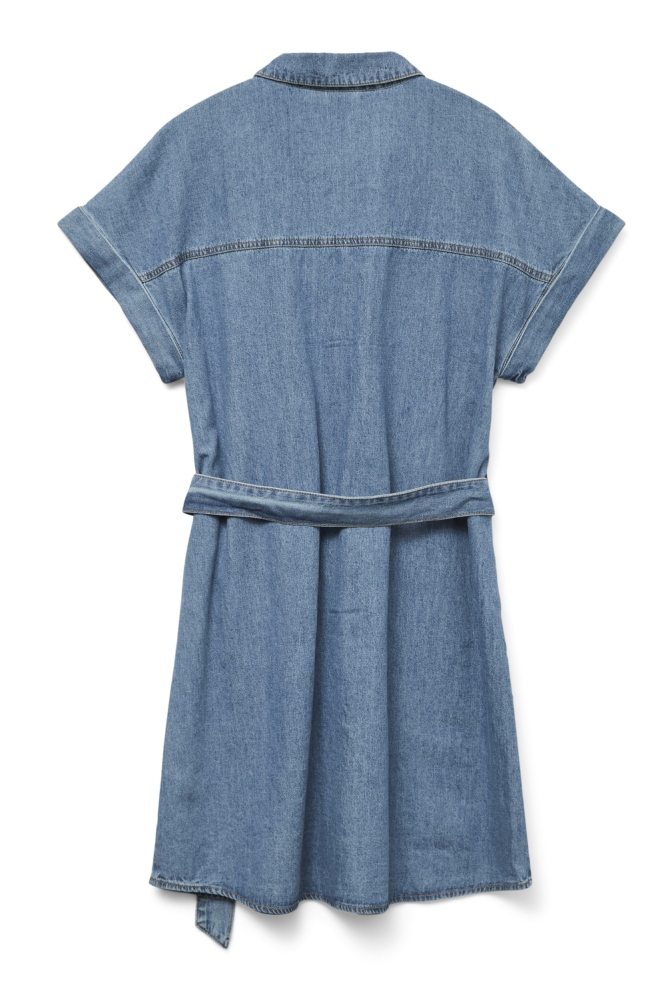 VMNOTUS SS SHORT DENIM DRESS YO371 10328263 MEDIUM BLUE DENIM